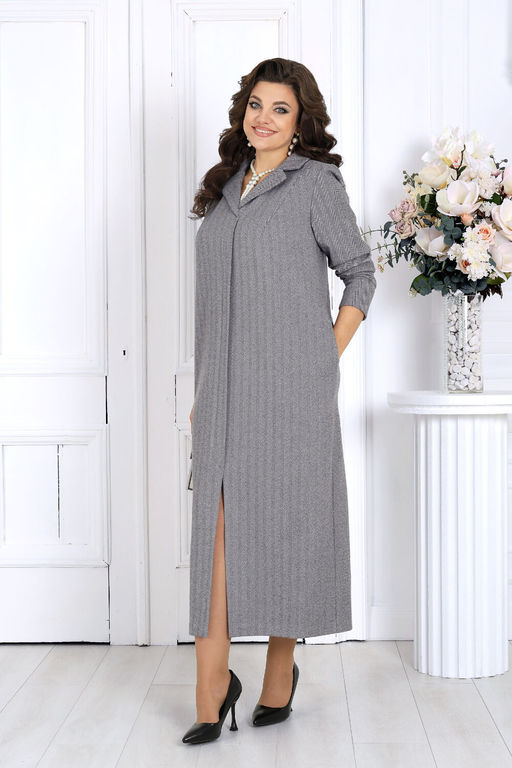 Платье Ninele 6090 светло-серый фото 3