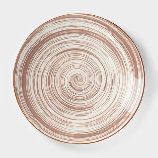 Тарелка Доляна Искушение, d=26.5 см, керамика, бежевая  фото 2