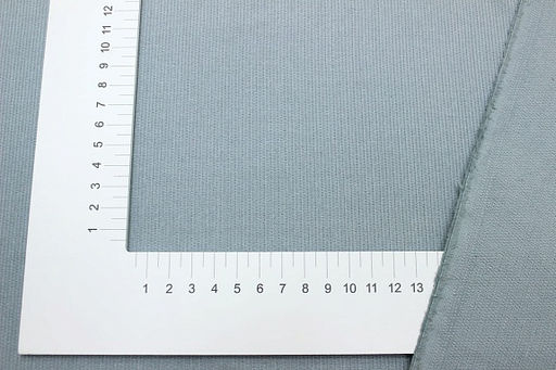 Микровельвет цв.Св.серо-лазурная дымка, ш.1.45м, хлопок-100%, 190гр/м.кв - Купава фото 2