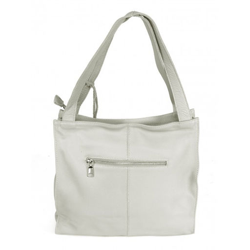 Сумка женская натуральная кожа JRP-3173-9, 1отд+карм/пер, 2плеч/ремня, св.серый 264356 - Adelia фото 2