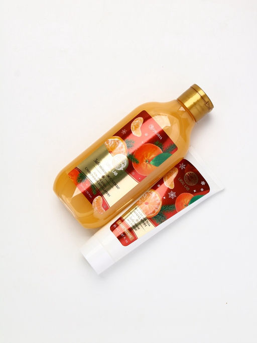 Подарочный набор новогодний Уютные мгновения, гель для душа 300 мл и лосьон для тела 85 мл, URAL LAB