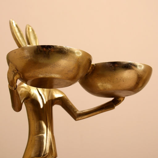 Конфетница двойная Кролик угощает, 19?26?48 см, алюминий - Simaland фото 8