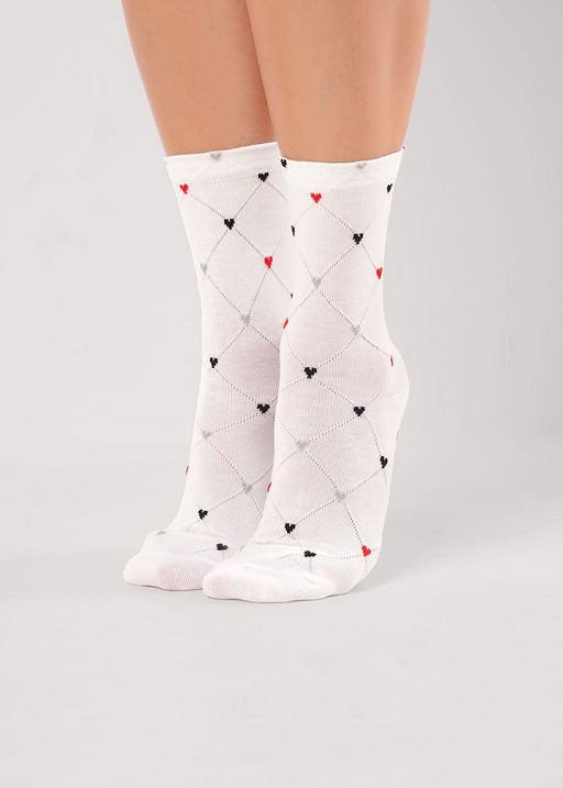 (CLE) Д2525 носки жен. love (ЧЗ)