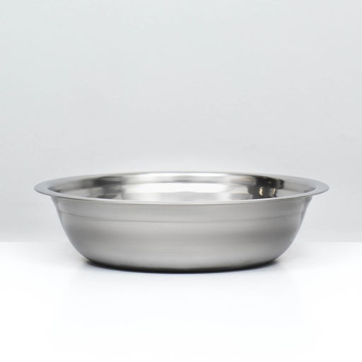Миска металлическая эконом, 1.2 л, 23×6 см