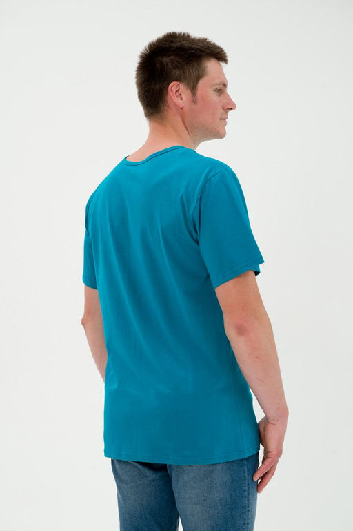 Футболка мужская из кулирки бледно-васильковый - Амадэль фото 6