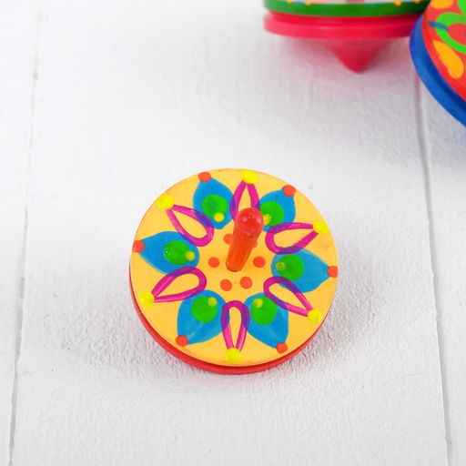 Волчок двойной большой «Расписной», МИКС