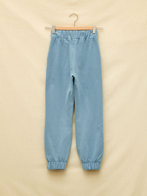 Beli Lastikli Bask?l? K?z ?ocuk Jogger E?ofman Alt? - Waikiki фото 2