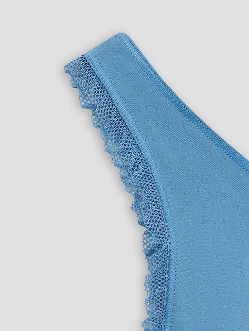 Цена за 2 штуки! Трусы бразилиана женские синие - Mark formelle фото 10