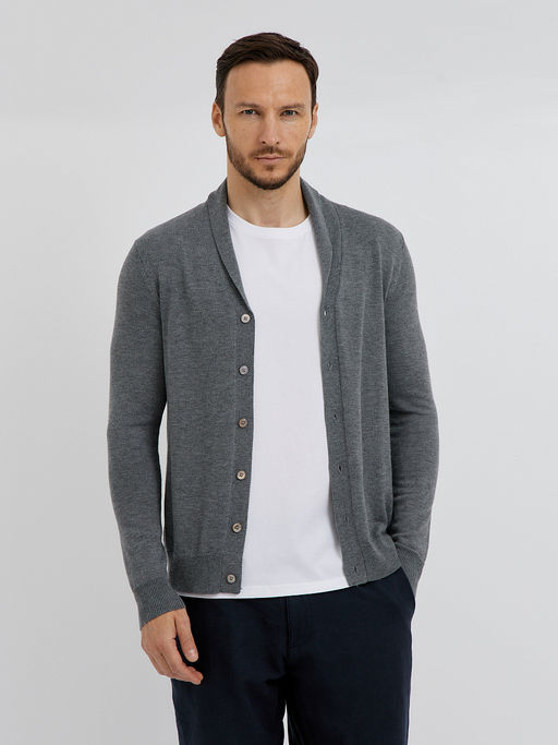 мужской базовый кардиган на пуговицах - Glenfield фото 6