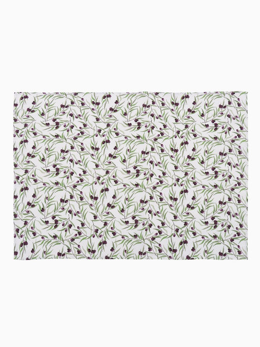 Скатерть «Доляна» Olives 149×220 см, 100% хлопок, рогожка 164 г/м²