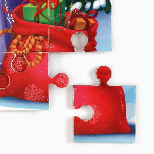 Пазл для детей магнитный деревянный Новый год! Дед Мороз, 21?15 см, 35 элементов - Лесная мастерская фото 6