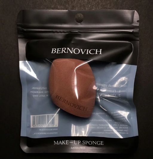 Bernovich Спонж косметический BERNOVICH срезанная капля MINI (коричневый)  фото 2