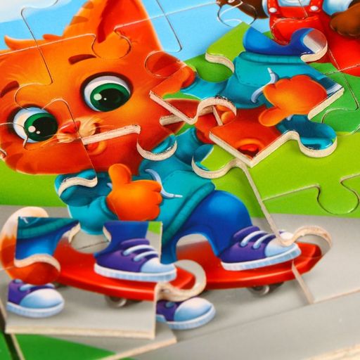 Пазл Милые зверята, 14 см х 14 см - Лесная мастерская фото 11