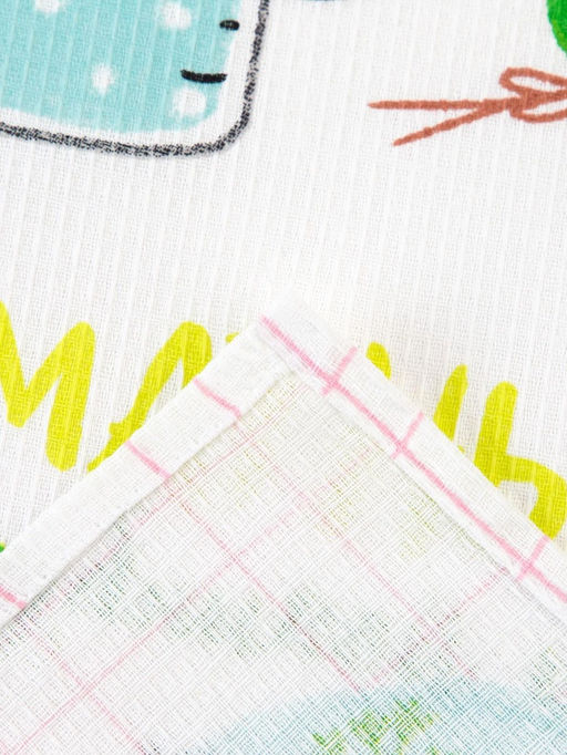 Набор кухонных полотенец Доляна Ароматный чай, 35?60 см-2 шт., 100% хлопок, вафля 160 г/м?