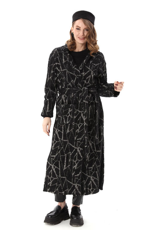 Костюм NIKVA н1003-1 чёрная геометрия и чёрный  фото 7