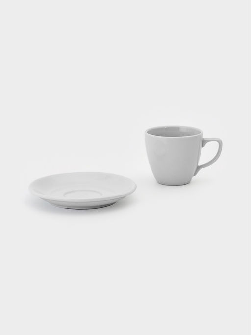 Чайная пара Добрушский завод «Универсал», 190 мл, фарфор, белая