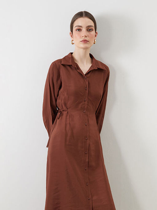 Modal Kar???ml? G?mlek Elbise