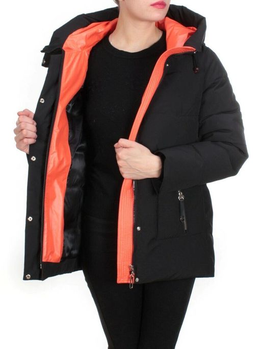 YM 2102 BLACK Куртка зимняя женская MARIA (200 гр. холлофайбера) - Fashion фото 6