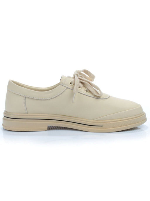 03-PDXL 95-3 BEIGE Полуботинки спортивные женские (натуральная кожа) - No name фото 9