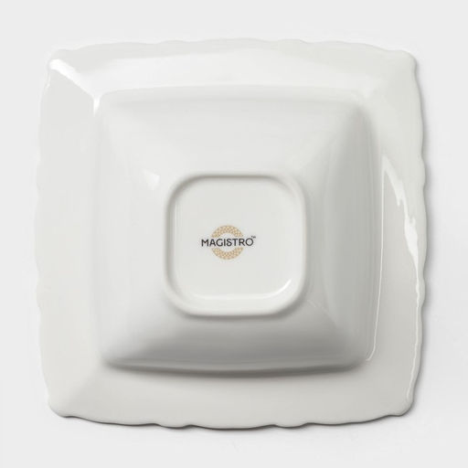 Салатник Magistro Kingdom, 300 мл, 16×5.2 см, фарфор, белый