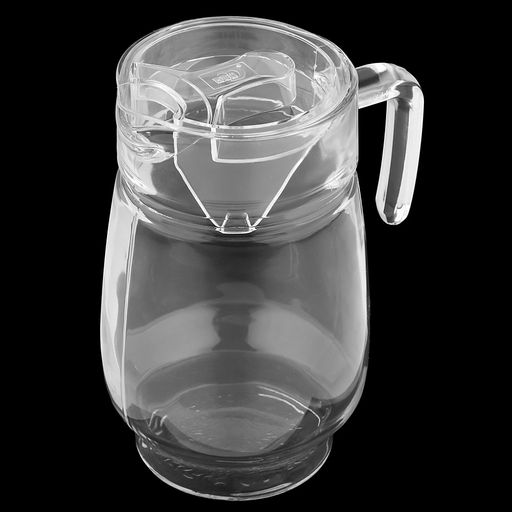 Кувшин стеклянный Фортуна 1,6л, д10,3см, h20,7см, основание д9,5см, прозрачная пластмассовая крышка, Дели Гласс (Deli Glass) (Китай) - Домашняя мода фото 3