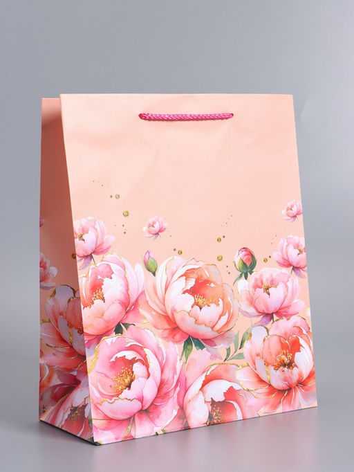 Пакет подарочный ламинированный «Прекрасной», 26×12×32 см