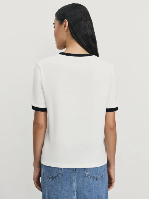 Футболка с контрасными окантовками / Zarina  фото 5