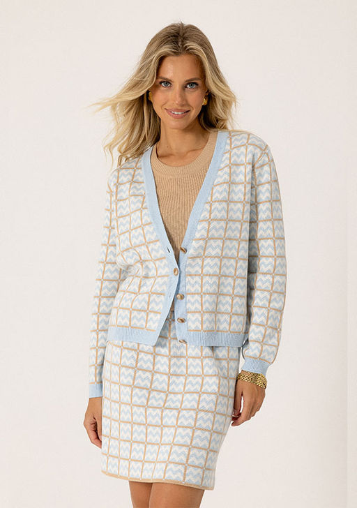 SS-2520 юбка женская голубой - Mozart фото 6