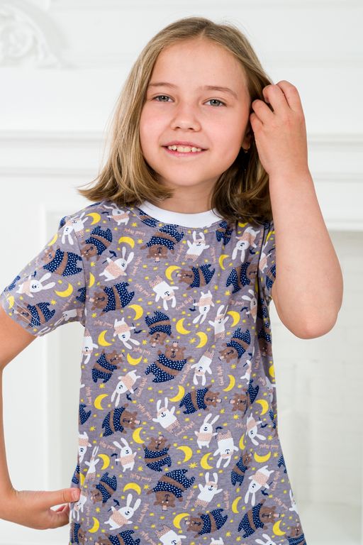 Пижама детская из футболки и бридж из кулирки Мишки - Амадэль фото 3