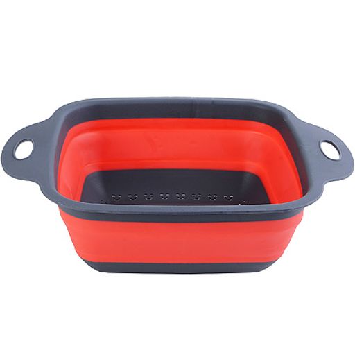 31490 Дуршлаг силикон с ручками, КРАСНЫЙ.MB (х60) - Mayer&boch фото 2