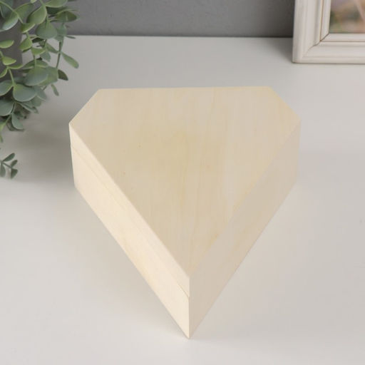 Шкатулка для росписи дерево «Бриллиант», для творчества, декора, без замка, 20×21.5×8 см