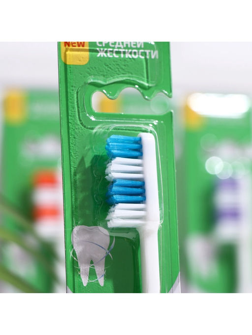 Цена за 2 шт. Зубная щётка Rendal Simply, средней жёсткости, 1 шт. МИКС