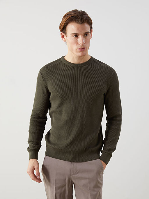 Bisiklet Yaka Erkek Triko Kazak