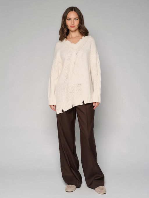 Пуловер женский 12411-53026 milk - Eleganzza фото 3