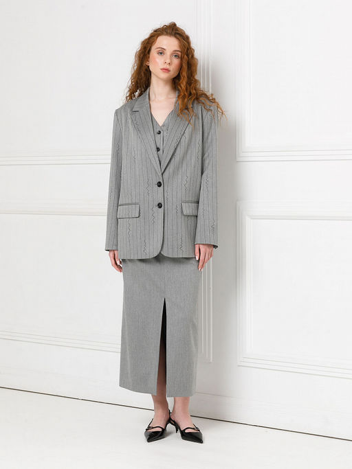 Жакет в полоску