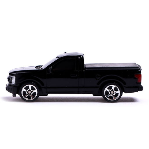 Машина металлическая FORD F-150, 1:64, цвет чёрный - Автоград фото 2