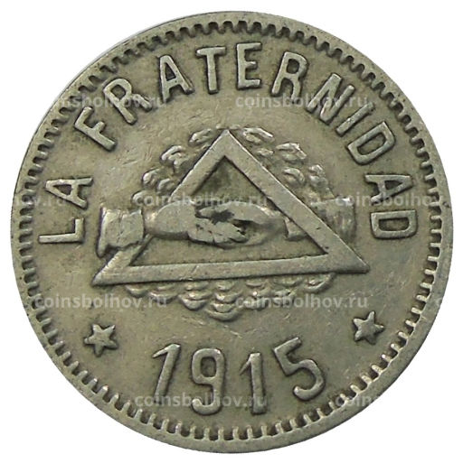 1 песета 1915 года Испания  Барселона