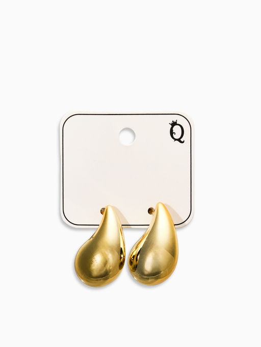 Цена за 2 шт. Серьги "Капли Бо" двойные, цвет серебристо-золотой