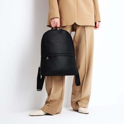 Рюкзак женский из искусственной кожи на молнии, 2 кармана, цвет чёрный - Simaland фото 6