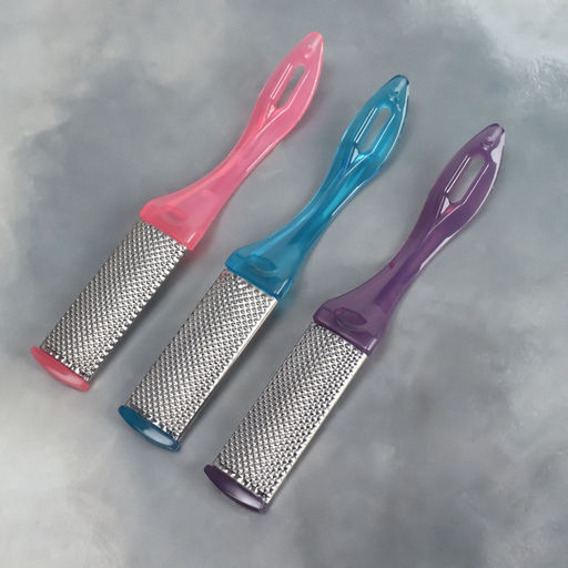 Цена за 4 шт. Пилка для пяток, металлическая/наждачная, двусторонняя, 17 см, МИКС