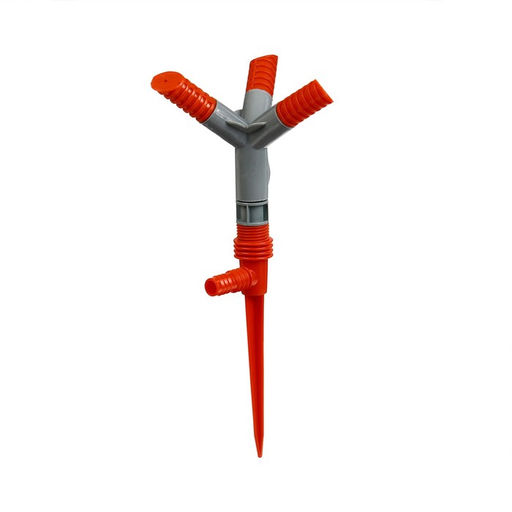 Цена за 2 шт. Распылитель 3−лепестковый, штуцер под шланги 1/2" (12 мм) − 5/8" (16 мм) − 3/4" (19 мм), пика, пластик, Greengo