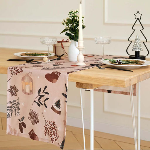 Дорожка Этель Новогодние украшения 40х149 см, 100% хл, саржа 190 г/м2  фото 3