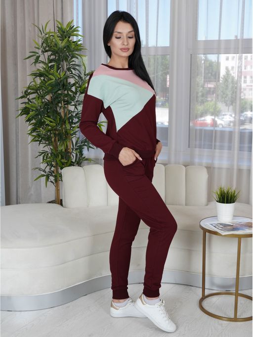 Костюм женский Дельта бордо - Lovetex фото 3