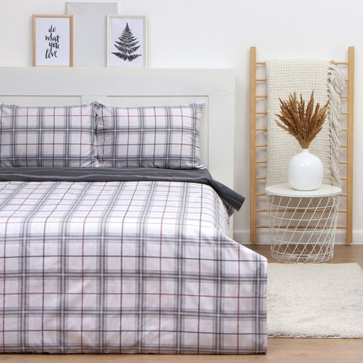 Постельное бельё LoveLife 1,5сп Серая клетка, 143х215см, 150х225см,50х70см-2шт, 100%хлопок сатин,125г/м