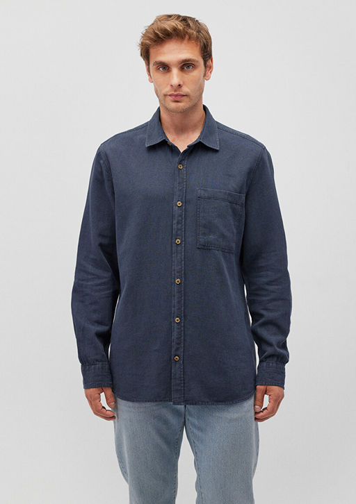 Lacivert Gomlek - Mavi фото 3