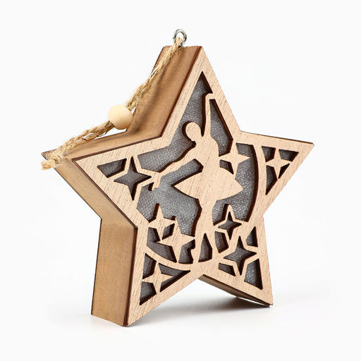 Ёлочная игрушка новогодняя «Балерина», 11.5×11 см