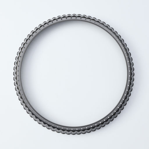 Форма для выпечки Доляна Galaxy, 28×3 см, перфорированная, антипригарное покрытие, разъёмная, чёрная