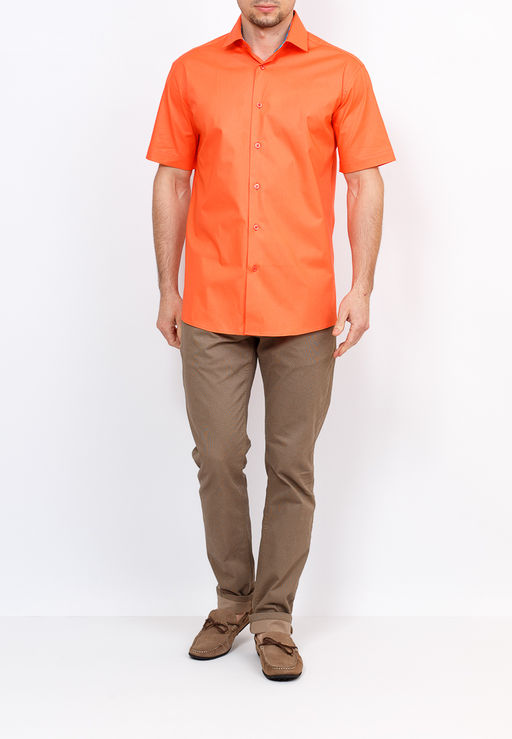 Сорочка мужская короткий рукав GREG Gb610/107/Z/1 STRETCH  фото 6