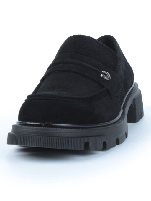 01-C1819-2 BLACK Ботинки демисезонные женские (натуральная замша)