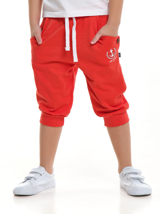 Бриджи с карманами UD 0455 коралл/белый - Mini maxi фото 3